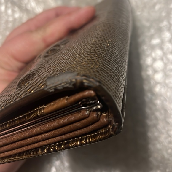 Shu Wolf Leather Wallet Bifold Embossed Alligator - Picture 9 of 9